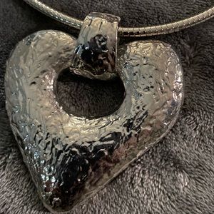 Beautiful silver heart